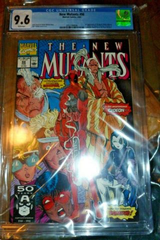 Marvel The Mutants 98 Cgc (9.  6) 1st Deadpool