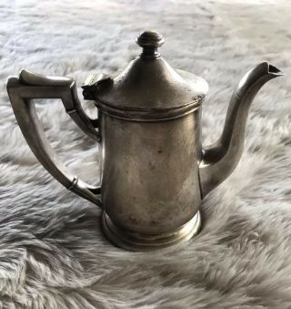 Vintage International Silver Co Silver Soldered 8 Oz Tea Pot
