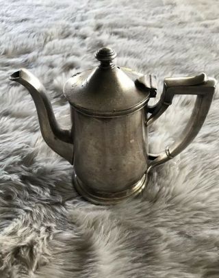 Vintage International Silver CO Silver Soldered 8 Oz Tea Pot 2