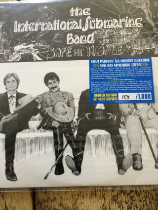 International Submarine Band (gram Parsons) Safe At Home Vinyl Album Lp & 7” Rsd