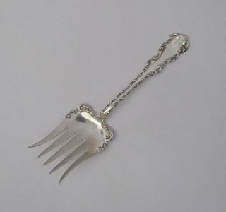 Whiting Sterling Silver Louis Xv Sardine Serving Fork 5 5/8 " L