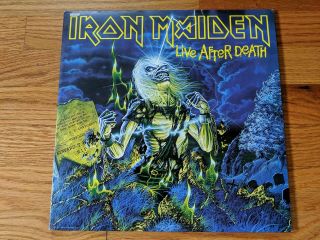 Iron Maiden Live After Death 1985 Capitol R263257 Rca Club Nm/p/ex