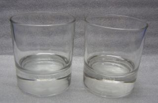 2 Crown Royal Canadian Whisky Rocks Lowball Glasses With Crown Hologram In Base