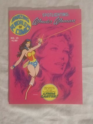 World Of Dc Comics Spotlighting Wonder Woman 15 1977 Vintage Comic.