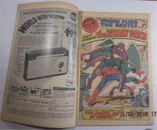 SPIDERMAN 21 FEB 1965 2ND APP THE BEETLE HUMAN TORCH VF 8.  0 3