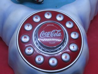 Vintage COCA COLA COKE ANIMATED LIGHT UP MUSICAL POLAR BEAR TELEPHONE PHONE 4