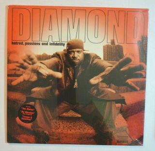 Rap Lp - Diamond D - Hatred,  Passions And Infidelity W/ Hype 2xlp 1997 Og