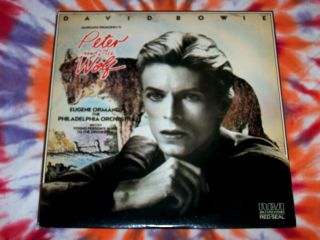 David Bowie Peter And The Wolf Rca Red Seal 1978 Green Vinyl Eugene Ormandy Nm