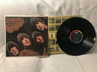 1965 The Beatles Rubber Soul Lp Album Vinyl Capitol Records ‎t 2442 Vg,  /vg,  Mono