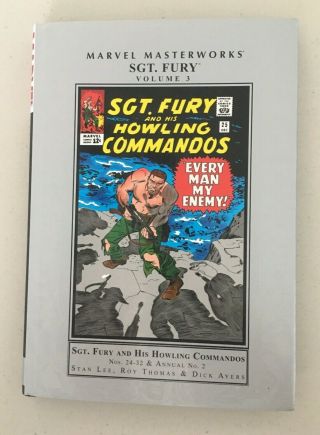Marvel Masterworks Sgt.  Fury & Howling Commandos Volume 3 Stan Lee & Dick Ayers