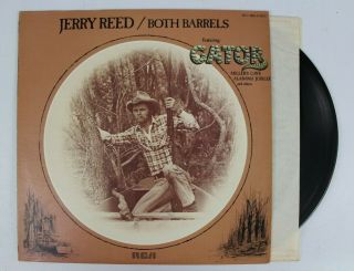 Jerry Reed - Both Barrels Lp 1976 Gator Rca Stereo Apl1 - 1861 Nm Ex Hard To Find