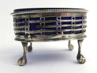 Bowl Georgian Solid Sterling Silver For Scrap Claw And Ball Feet C1800