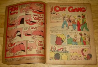 OUR GANG comics 13 Dell Walt KELLY,  Carl BARKS art Barney Bear TOM & JERRY 2