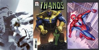 Thanos 3 1:25 Variant Set Tini Howard Olivetti Bradshaw Marvel Comic 6/26