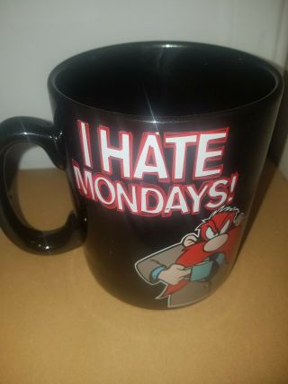Looney Tunes Vintage 1994 I Hate Mondays Warner Bros Large Oversized Coffee Mug