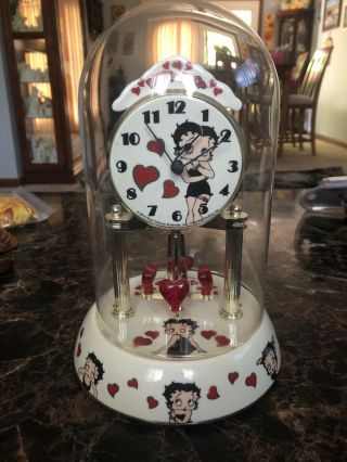 Betty Boop Porcelain Anniversary Collectible Clock