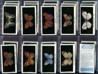 Tobacco Card Set,  Godfrey Phillips,  British Butterlies,  Butterfly,  Transfer,  1936