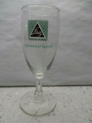 Vintage 40s - 50s Blatz Continental Special Beer Glass No Chips No Cracks