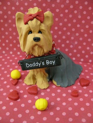 Handsculpted Yorkie Yorkshire Terrier " Daddy 