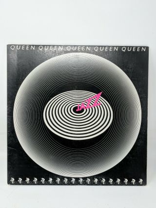 QUEEN - JAZZ - CLASSIC/GLAM ROCK - WITH Postcard - Vintage Vinyl 2