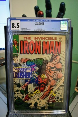 The Invincible Iron Man 6 Cgc 8.  5 Marvel Silver Age Comics 1968 Goodwin Tuska