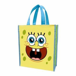 Spongebob Squarepants Small Two - Sided Recycled Shopper Tote Bag,
