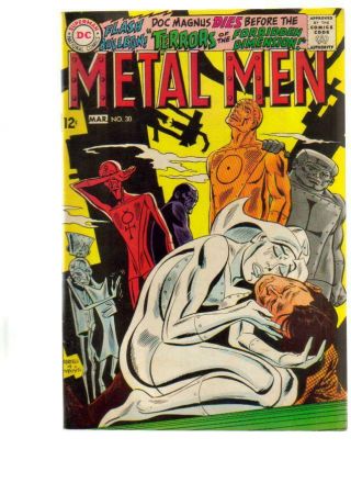 Metal Men Comic Book 30 Nm Cond.  1968 Bagged & Boarded