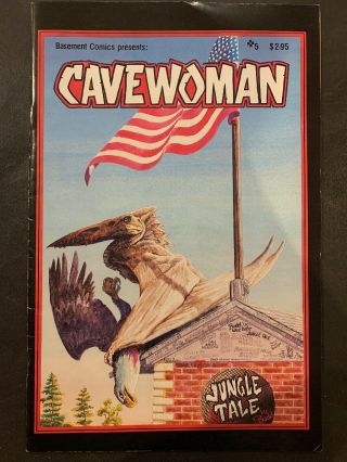 Cavewoman 5 (basement Comics 1995) Vg 1st Print,  Series,  Budd Root