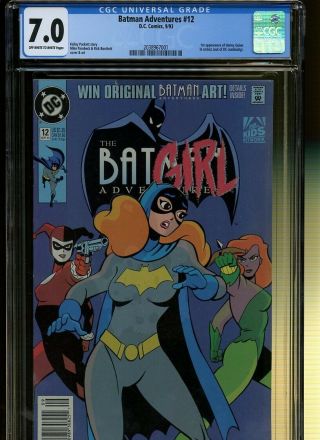 Batman Adventures 12 Cgc 7.  0 | Dc 1993 | 1st Harley Quinn In Comics.
