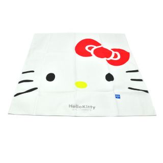 Japanese Hello Kitty Sanrio Place Mat Napkin Handkerchief White