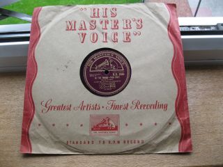 CLASSIC GLENN MILLER 78 RPM IN THE MOOD / OUT OF SPACE HMV B.  D.  5565 UK P&P 5