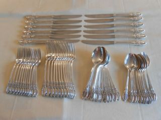Oneida Rogers " Chatelaide  Dowry  Park Lane " S/p Dinner Set - Service For 12