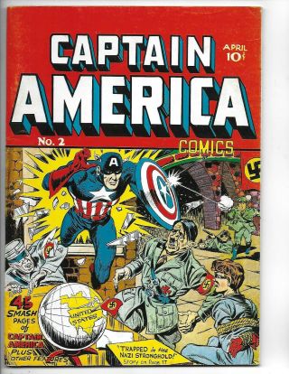 Captain America 2 Simon & Kirby Art Flashback 29 Timely 1941 Reprint 68 Pages