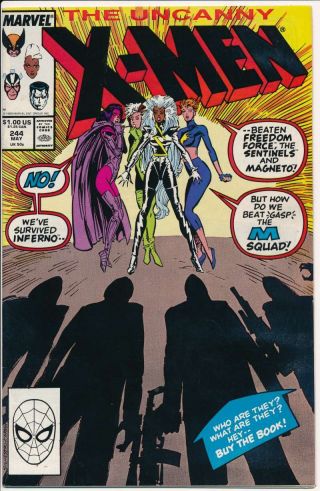 Uncanny X - Men 244 1st Appearance Jubilee Nm Marvel 1989 Cb488