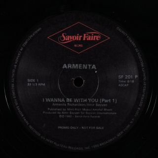 Armenta I Wanna Be With You Savoir Faire 12 " Vg,  Canada Hear