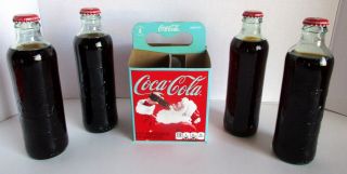 Coca Cola Hutchinson Bottle Reissue 2011 4 Pk Carton 125 Anniv Special Ed Santa 2