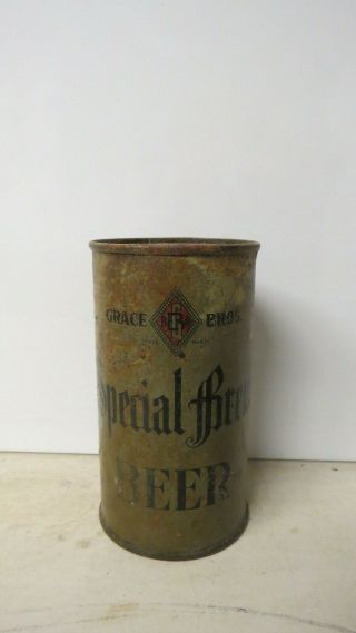 Irtp O/i Grace Bros Special Brew Beer Flat Top Beer Can.  Los Angeles,  Ca.