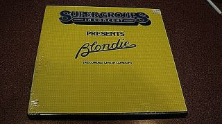 Blondie Supergroups In Concert 3 Lp Live Hammersmith London 1/12/80 Promo