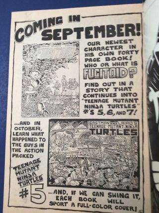 Teenage Mutant Ninja Turtles 1 - 4 (1984,  Mirage) 1 3rd Printing,  F/VF 12