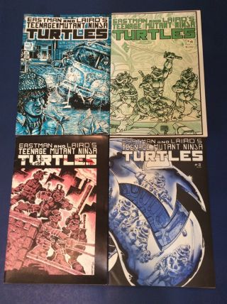 Teenage Mutant Ninja Turtles 1 - 4 (1984,  Mirage) 1 3rd Printing,  F/vf