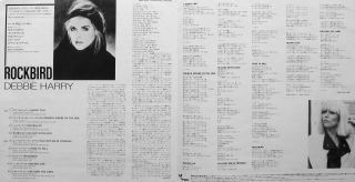 Debbie Harry - Rockbird Promo LP VINYL (JAPAN,  OBI) 3