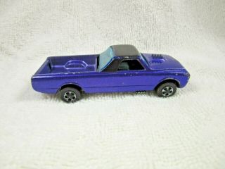 Rare 1967 Hot Wheels Redline Custom Fleetside Purple With Black Roof
