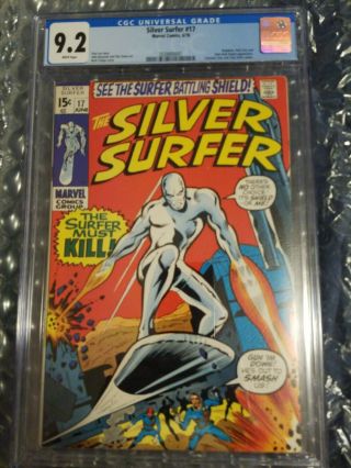 Silver Surfer 17 Cgc 9.  2 White Page Quality.