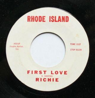 Richie Private Label Rhode Island Records Teen 45rpm " First Love "