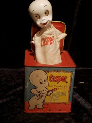Vintage Collectible Mattel Casper The Friendly Ghost Music Box