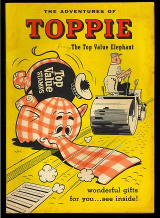 Adventures Of Toppie Nn Rare Not In Guide Top Value Stamp Album Comic 1958 Vg