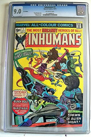 Inhumans 1 Cgc 9.  0 U.  K.  Edition