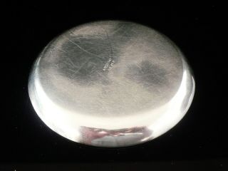 Sterling Silver Pin Dish Tray c.  1920 ' s,  Engraved with Letter M 4