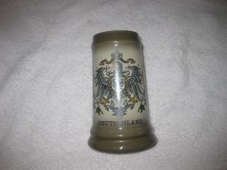 Collectable German KING 7 Beer Stein.  Hand - painted Deutschland Eagle 411 5