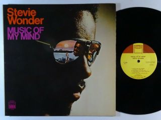 Stevie Wonder Music Of My Mind Lp On Tamla Nm/vg,